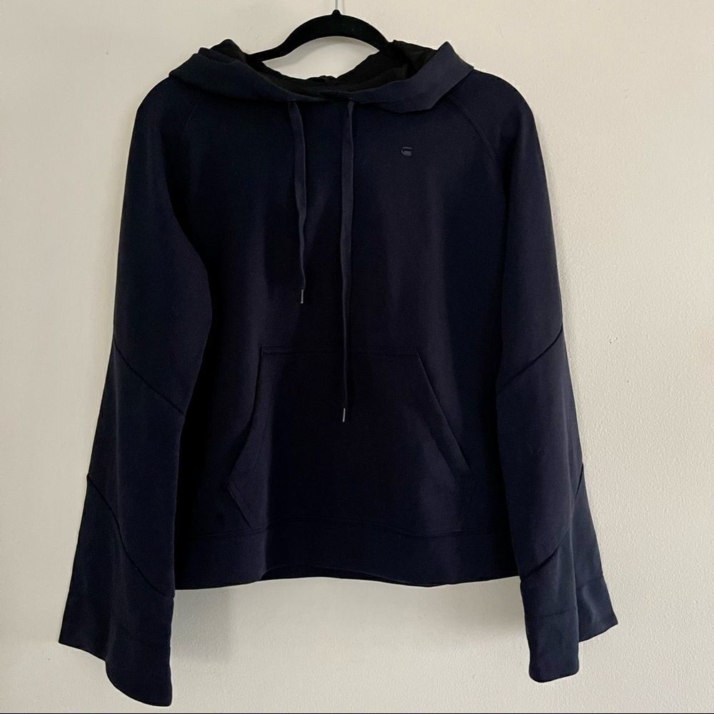 G-Star Women's Spiral Seam Sweatshirt in Navy Size Small